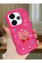 Poco M6 4g Compatible Case Camera Protector Red Silicone Couple Phone Case Strawberry Pattern