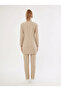 Hijab-Embroidered Beige Health Technician, Technician Uniform Lycra Scrubs Women (Compliant with New Regulations - Moth) - 4