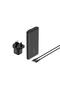 Travel Kit 3 Powerbank 10K, Wall Charger 25W UK With Cable Black - 2