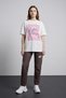 24Y180223 Women's T-Shirt with Print Detail