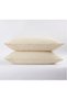100% Cotton 2-Piece Muslin Pillowcase Set 50X70 Natural Muslin - 2