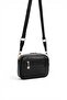 Black - Women's Crossbody Bag with Black Logo Sp1256 - 3