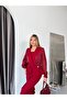 Imported Yoryo Chiffon & Crepe Fabric Button Detailed Slit Lined Special Design Dress - 4
