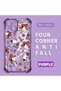 iPhone 14 Compatible Transparent Back Panel Four-Corner Reinforced Impact Protection Glossy Edge Silicone Case