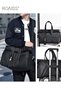 Casual Fitness Travel Bag for Men Waterproof PU Fabric Scratch Resistant Large Capacity Sports Bag w - 5