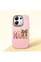Redmi Note 13 4g Compatible Shock-Absorbing Camera Protected Pink Silicone Case