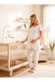 New Season Ecru Stylish Lace Detailed Short Sleeve Design Easy Breastfeeding Feature Maternity Pajama Set - 7