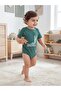 Jurassic world 6-18 months snap-on bodysuit - green