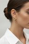 Yellow Color Thick Hoop Earrings - Stylish and Modern Design Women's Earrings - 2