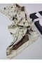 Luxury Voile Silk Shawl Hijab Foulard Scarf Shawl Royal Reins Pattern 70 X 180 cm