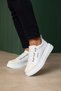 Banded Suede Detailed Men's Sports Shoes White - 5