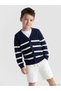 Alita city v-neck striped knit cardigan for boys - the alita city difference