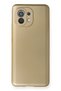Compatible Case for Xiaomi Mi 11 Soft Colorful Flexible Premium Rubber Silicone - Gold
