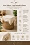 Cotton Laundry Basket Cover Square Textured Decorative Basket Cover with Tassels 50X50 cm - 3