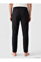 Black Regular Fit Striped Men's Pajama Bottoms - 4