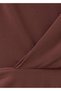 Drape midi elbise - 7