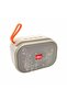 Rechargeable Wireless 2-Side Bass Loud Speaker – Portable 5W Bluetooth Speaker with USB/TF Card Support, Beige
