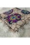 Handmade Needlework Writing, Scarf, Yemeni, Mevlit Cover, Head Cover, 4 Sides Embroidered, 100*100cm - 3