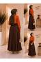 Brown Crinkled Skirt - 2