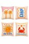 Ciao Soleil Patterned 4-Piece Throw Pillow Cover Set - 3