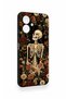 Tecno Spark Go 2 Compatible Flower Skeleton Pattern Silicone Case - 4