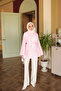 Pink Waist-Tie Shirt with Side Flaps - 3