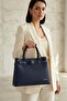 395-26Y Women's Shoulder Bag Navy Blue