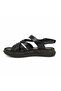Women's Leather Sandals S2740-Lx - Black - 39 - 2