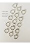 15 Pieces of Nickel Plated, High-Quality Ring Handles, Holders, and Attachments for Bags, Wallets, and Hobby Projects