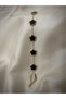 Black Clover Figured Gold Color Steel Bracelet – Elegant and Stylish Design - 2