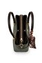 Leather-Look Multi-Compartment Hand and Shoulder Bag with Scarf Detail - 2