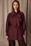 Fular Detail Pleated Shirt - 2