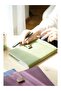 Victorias Journals Executive Vegan Leather Notebook A5 Lined 100 Gr 120 Sheets Edges Gilded Green - 4