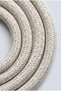 Beige White Spotted Knitted Shoelaces 120 cm - 3