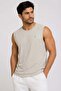 Men's Flamlı Single Jersey Zero Sleeve T-Shirt 2752