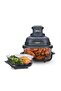 Crispi 4-in-1 Portable Glass Air Fryer Cooking System, 1700W, 1.4L & 3.8L Glass Containers with Storage Lids, Cyberspace Gray, FN101MEGY
