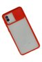 Aconcept Galaxy A02 Case Palm Frosted Camera Sliding Silicone (182320) - Red - 2
