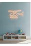 Helikopter Figürlü LED Neon Duvar Tablosu | Amber Aydınlatmalı Modern Dekor | Genç Odası - 3