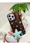 iPhone 16 Promax Compatible Shine Blue Star Charm Design Flexible Silicone Case with Toy - 2