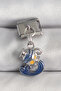 316L Steel Silver Color Hanging Bucket Zodiac Sign Model Nomination Charm