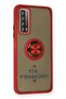 Aconcept P Smart 2021 Case Montreal Silicone Cover with Ring (31627) - Red - 2