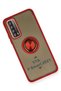 Aconcept P Smart 2021 Case Montreal Silicone Cover with Ring (31627) - Red - 3