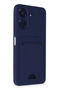 Aconcept Redmi 13C Case Kelvin Silicone with Business Card Holder (90055) - Navy Blue - 2