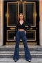 Women's High Waist Lycra Flared Jeans - 7