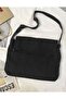 Original Printed Postman Model Crossbody Denim Bag - 2