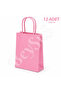 11X15 cm Gift Paper Bag Pink 12 Pieces