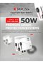 Universal Travel Adapter - 50W Multi-Port Power Adapter with 30W Type-C PD & 18W USB - 3