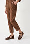 Layla Women's Genuine Leather Sandals - Brown Suede - 6
