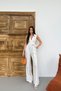 Women's Double Collar Sleeveless Striped Jumpsuit with Pockets and Belt - 5