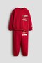2 Parçalı Baskılı Sweatshirt Set